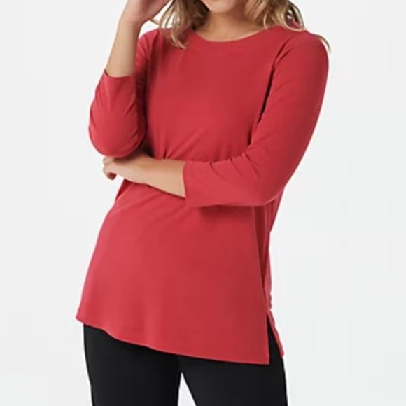 Susan Graver Petite Liquid Knit Tunic 